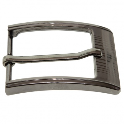 Пряжка металлическая для мужского ремня SC035#7 (шир.ремня 40 мм), цв.-тем.никель - купить в Оренбурге. Цена: 43.93 руб.