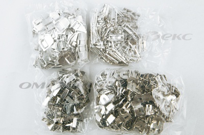 Крючки брючные 4 шипа "Стром" 144 шт. никель - купить в Оренбурге. Цена: 383.97 руб.