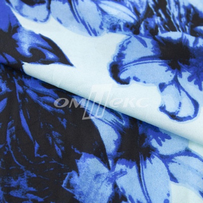 Плательная ткань "Фламенко" 19.1, 80 гр/м2, шир.150 см, принт растительный - купить в Оренбурге. Цена 243.96 руб.