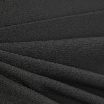 Костюмная ткань "Элис", 200 гр/м2, шир.150см, цвет чёрный - купить в Оренбурге. Цена 306.20 руб.