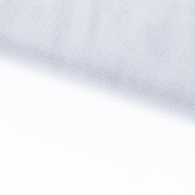 Трикотажное полотно Тюль Кристалл, 100% полиэфир, 16-01/белый, 15гр/м2, шир.160см. - купить в Оренбурге. Цена 129.70 руб.