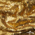 Трикотажное полотно, Сетка с пайетками,188 гр/м2, шир.140 см, цв.-тем.золото (#51) - купить в Оренбурге. Цена 505.15 руб.