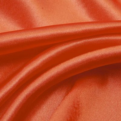 Поли креп-сатин 18-1445, 120 гр/м2, шир.150см, цвет оранжевый - купить в Оренбурге. Цена 157.15 руб.