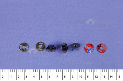 Кнопки магнитные МКМ-02, диам. 18 мм, чёрный никель - купить в Оренбурге. Цена: 14.49 руб.