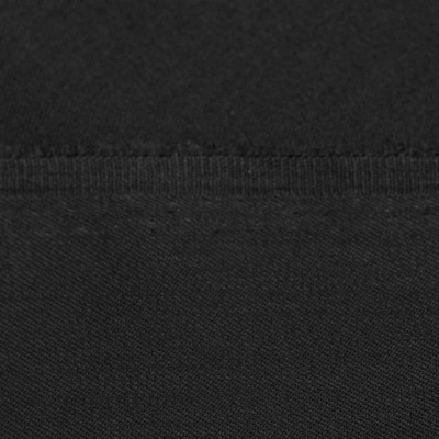 Костюмная ткань с вискозой "Рошель", 250 гр/м2, шир.150см, цвет чёрный - купить в Оренбурге. Цена 438.12 руб.