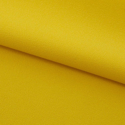 Креп стрейч Амузен 14-0756, 85 гр/м2, шир.150см, цвет жёлтый - купить в Оренбурге. Цена 194.07 руб.
