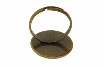 Заготовка для рукоделия металлическая фигурная для кольца 15мм - купить в Оренбурге. Цена: 7.44 руб.