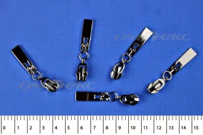 Слайдер декоративный, металлический №1/спираль Т7/никель - купить в Оренбурге. Цена: 6.29 руб.