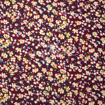 Плательная ткань "Софи" 5.1, 75 гр/м2, шир.150 см, принт растительный - купить в Оренбурге. Цена 243.96 руб.