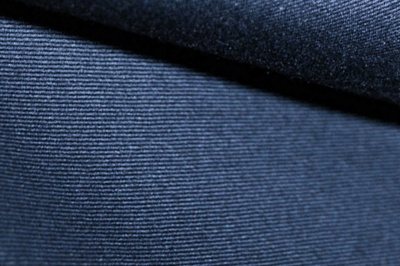 Ткань костюмная 8874/3, цвет темно-синий, 100% полиэфир - купить в Оренбурге. Цена 433.60 руб.