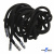 Шнурки #107-05, круглые 130 см, декор.наконечник, цв.чёрный - купить в Оренбурге. Цена: 22.56 руб.