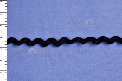 Тесьма плетеная "Вьюнчик"/черный - купить в Оренбурге. Цена: 48.11 руб.