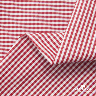 Ткань сорочечная Клетка Виши, 115 г/м2, 58% пэ,42% хл, шир.150 см, цв.5-красный, (арт.111) - купить в Оренбурге. Цена 306.69 руб.