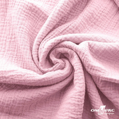 Ткань Муслин, 100% хлопок, 125 гр/м2, шир. 135 см   Цв. Розовый Кварц   - купить в Оренбурге. Цена 337.25 руб.