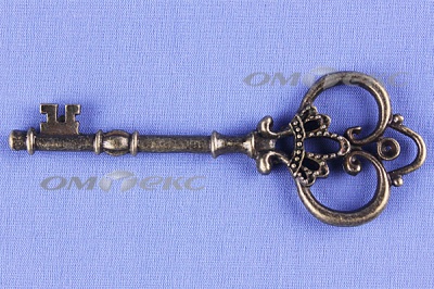 Декоративный элемент для творчества из металла "Ключ"8,5 см  - купить в Оренбурге. Цена: 26.66 руб.