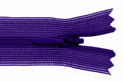 Молния потайная Т3 866, 20 см, капрон, цвет фиолетовый - купить в Оренбурге. Цена: 5.27 руб.
