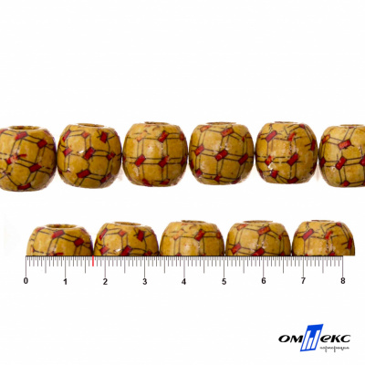 0189-Бусины деревянные "ОмТекс", 17 мм, упак.50+/-3шт - купить в Оренбурге. Цена: 83.66 руб.