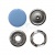 Кнопка рубашечная (закрытая) 9,5мм - эмаль, цв.182 - св.голубой - купить в Оренбурге. Цена: 5.74 руб.