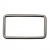 Рамка металлическая прямоугольная, 40 х 15 мм- тём.никель - купить в Оренбурге. Цена: 4.60 руб.