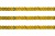 Пайетки "ОмТекс" на нитях, SILVER SHINING, 6 мм F / упак.91+/-1м, цв. 48 - золото - купить в Оренбурге. Цена: 356.19 руб.