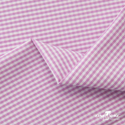 Ткань сорочечная Клетка Виши, 115 г/м2, 58% пэ,42% хл, шир.150 см, цв.1-розовый, (арт.111) - купить в Оренбурге. Цена 306.69 руб.