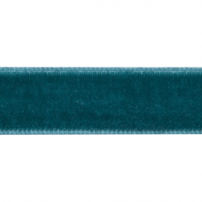 Лента бархатная нейлон, шир.12 мм, (упак. 45,7м), цв.65-изумруд - купить в Оренбурге. Цена: 392 руб.