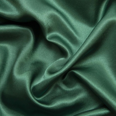 Поли креп-сатин 19-5420, 125 (+/-5) гр/м2, шир.150см, цвет зелёный - купить в Оренбурге. Цена 155.57 руб.