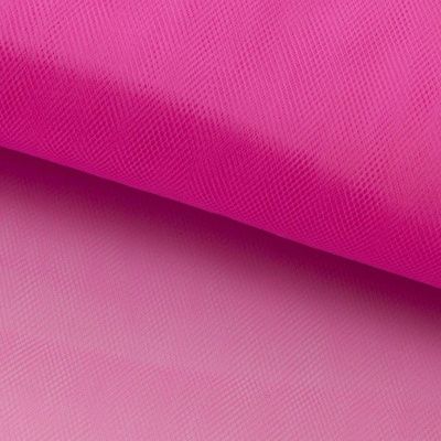 Фатин матовый 16-31, 12 гр/м2, шир.300см, цвет барби розовый - купить в Оренбурге. Цена 100.92 руб.
