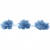 Тесьма плетеная "Рюш", упак. 9,14 м, цвет голубой - купить в Оренбурге. Цена: 45.87 руб.