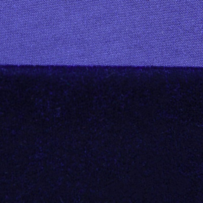 Бархат стрейч №14, 240 гр/м2, шир.160 см, (2,6 м/кг), цвет т.синий - купить в Оренбурге. Цена 748.44 руб.