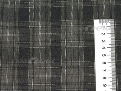 Ткань костюмная клетка 25235 2004, 185 гр/м2, шир.150см, цвет серый/бел - купить в Оренбурге. Цена 