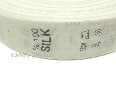 Состав и уход за тк.100% Silk (1000 шт) - купить в Оренбурге. Цена: 520.46 руб.