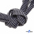 Шнурки #107-07, плоские 130 см, двухцветные цв.серый/чёрный - купить в Оренбурге. Цена: 23.03 руб.